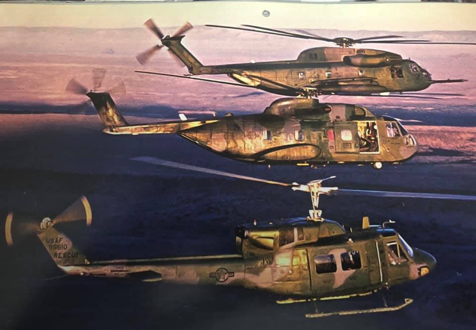 Airman Magazine photo shoot (I'm flying the H-3 in the middle)