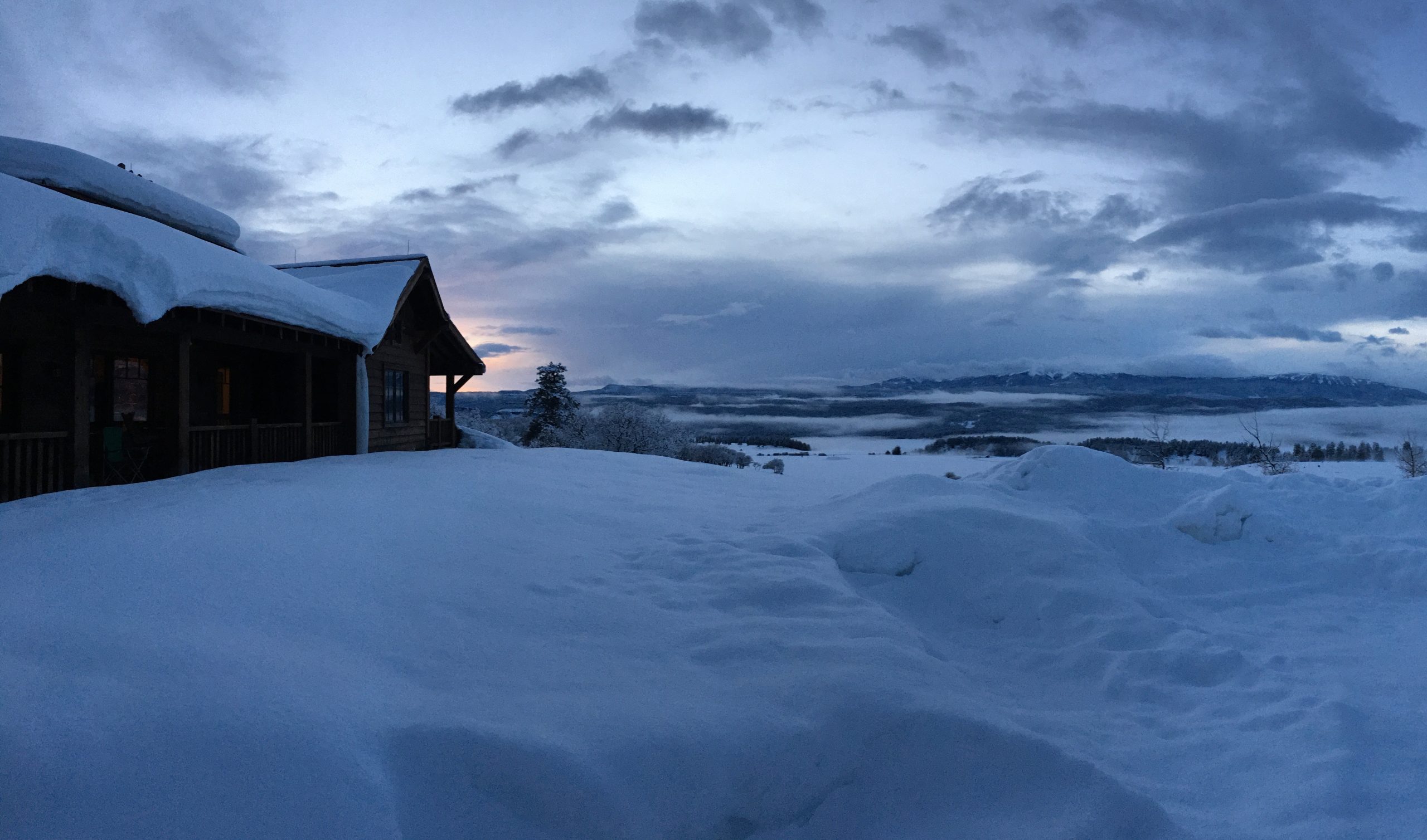 Winter at the Hill House on the Rockin' Bar MB Ranch